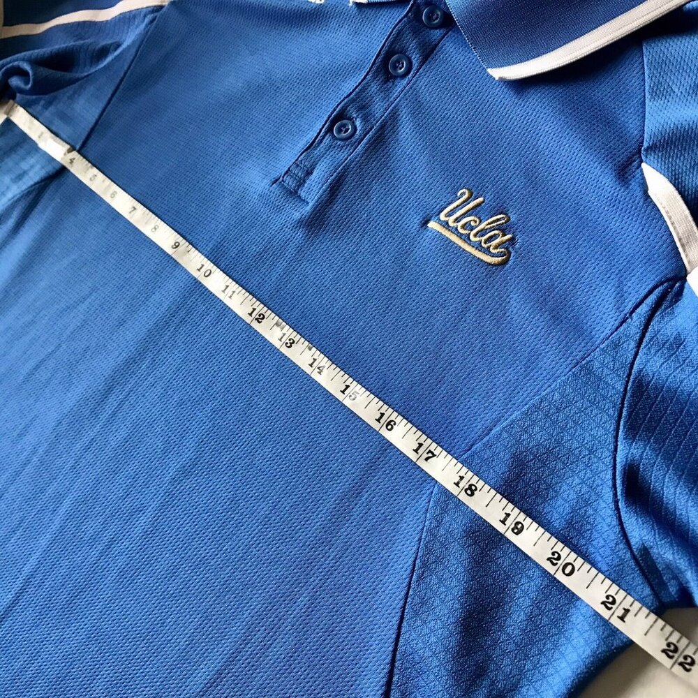 Adidas Climalite x‎ UCLA Bruins Polo Shirt Men’s Size Large Blue Vented - Picture 6 of 7